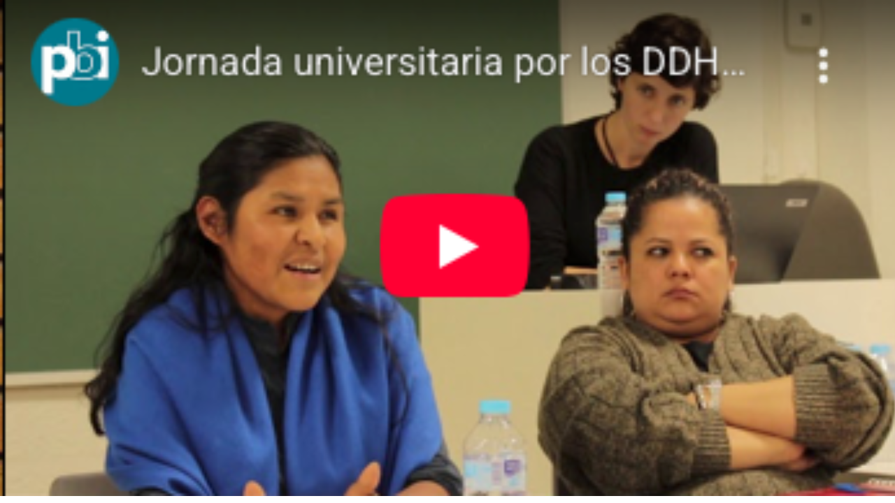 Jornada universitaria por los derechos humanos. Universidad de Deusto, Bilbao, noviembre 2018